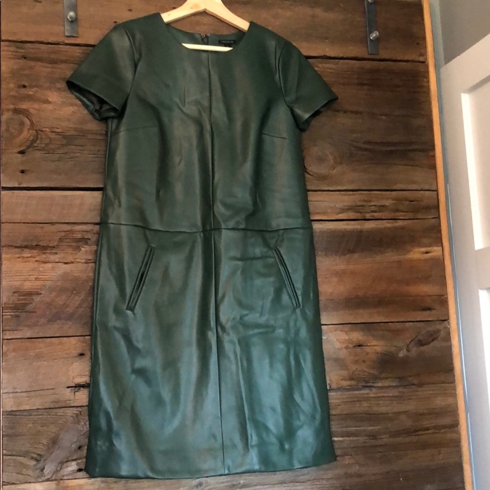 NWT Ann Taylor Faux Leather Dress